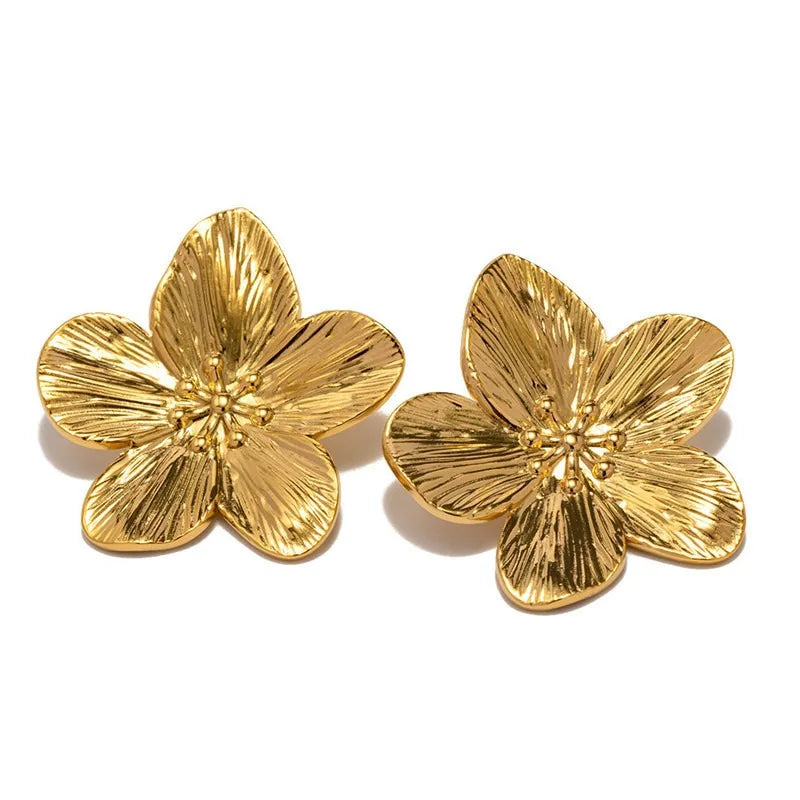 Aurora Bloom Gold Studs