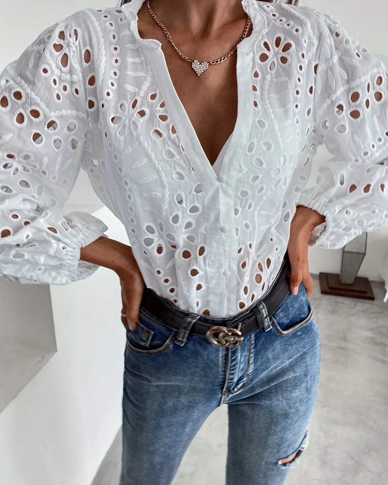 Alba Eyelet Blouse