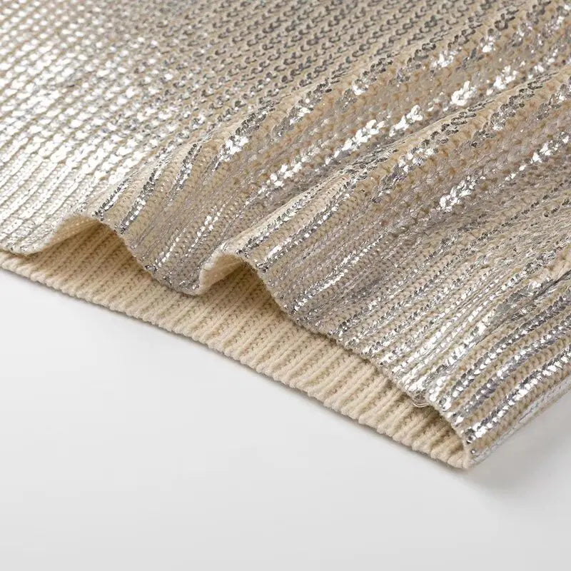 Lunaria Metallic Knit Sweater