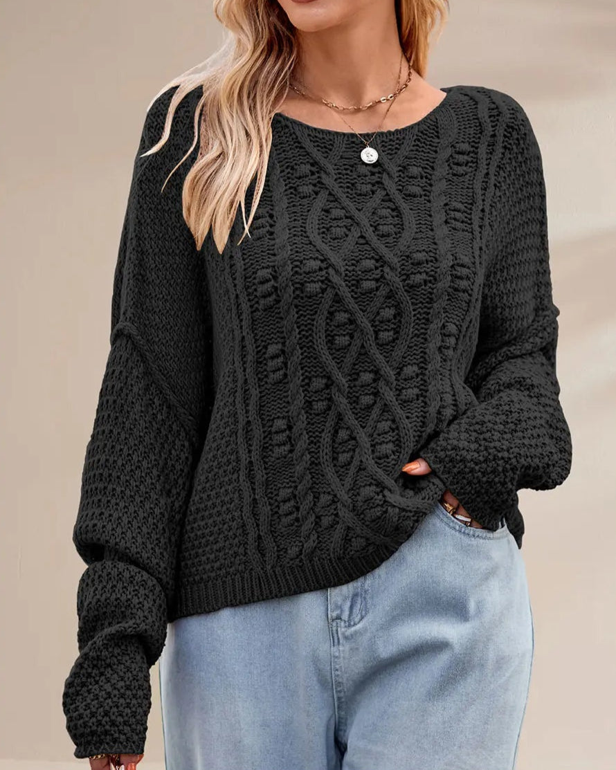 Frostbloom Crop Sweater