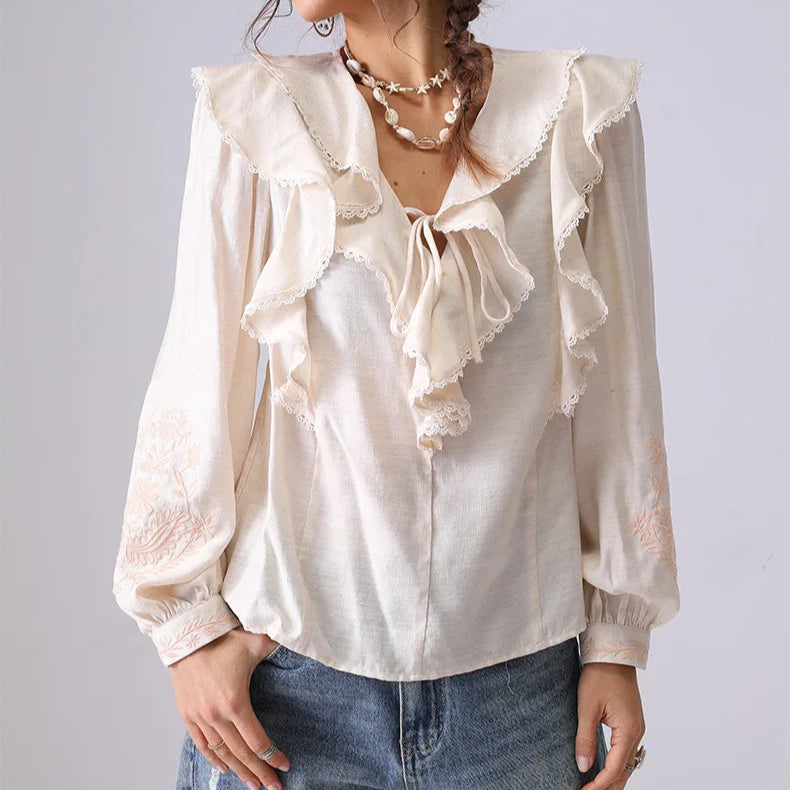 Elodie Ruffle Blouse