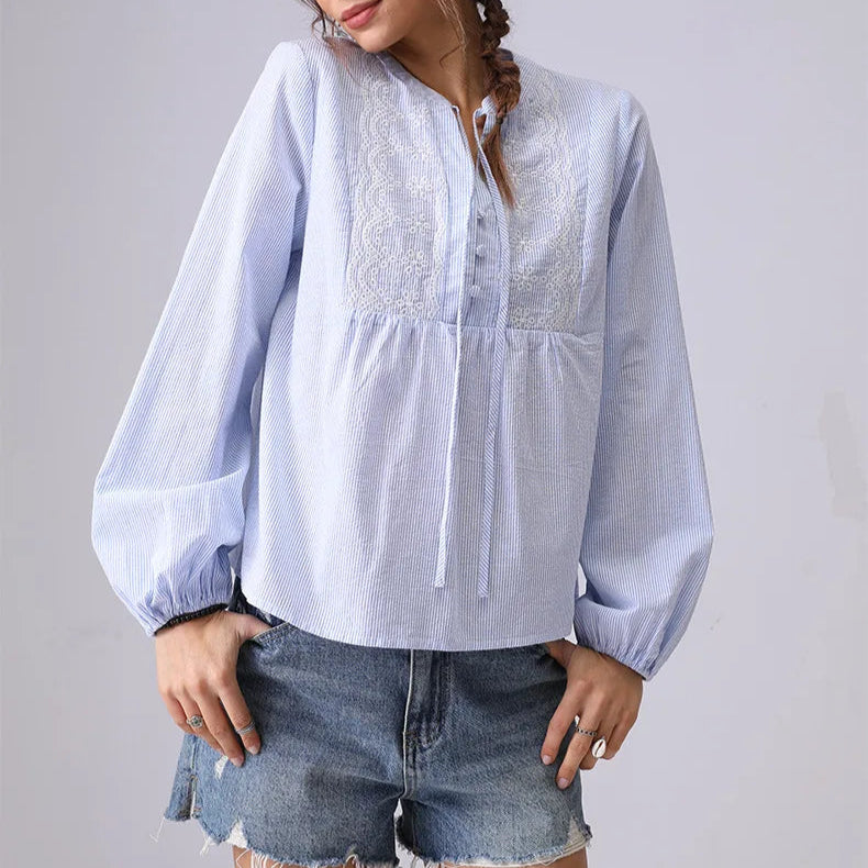 Isaline Striped Blouse