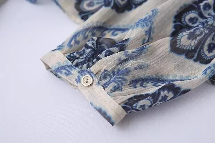 Indira Blue Blouse