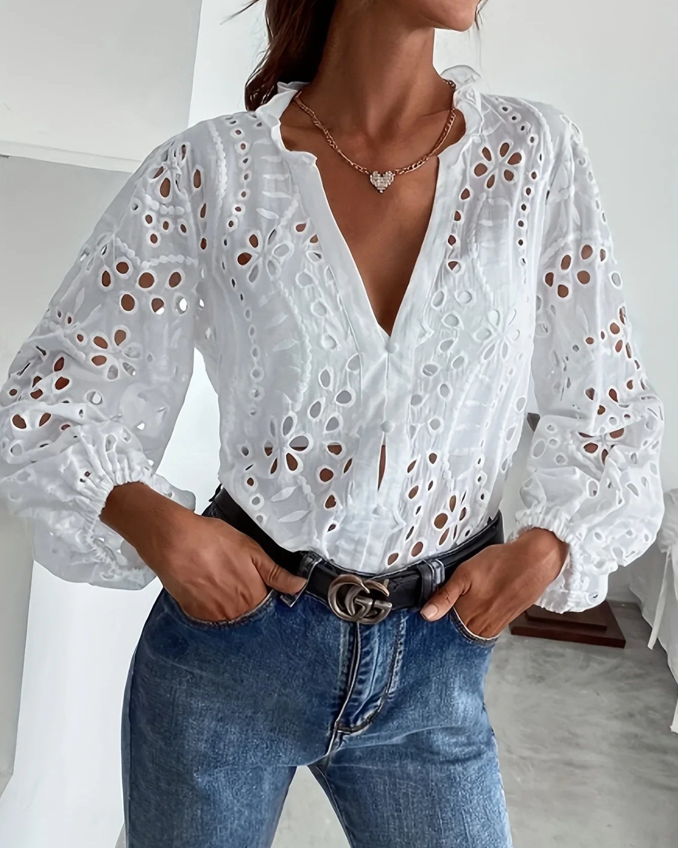 Alba Eyelet Blouse