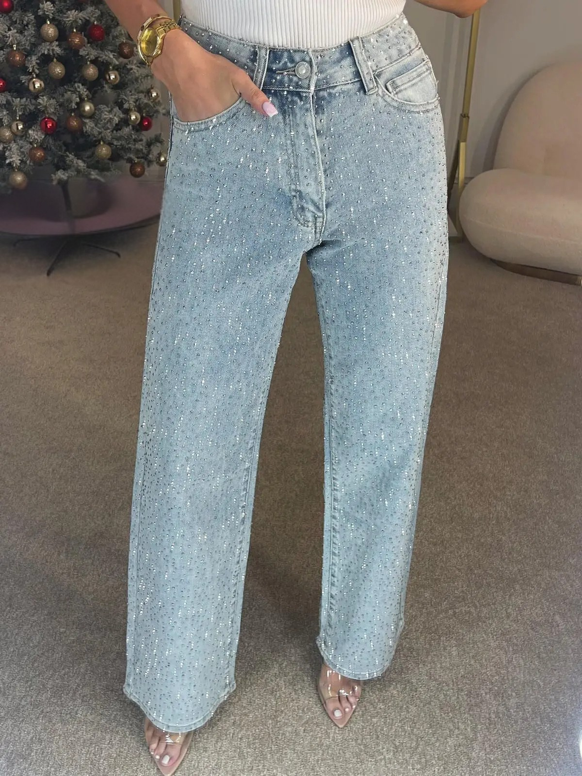 Starlight Glam Straight Jeans