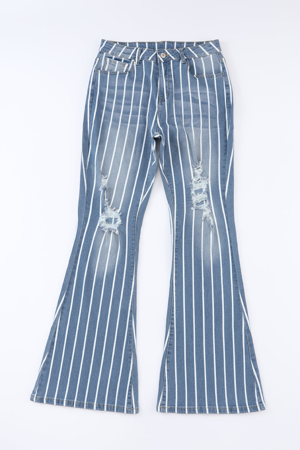Skyline Stripe Flare Jeans