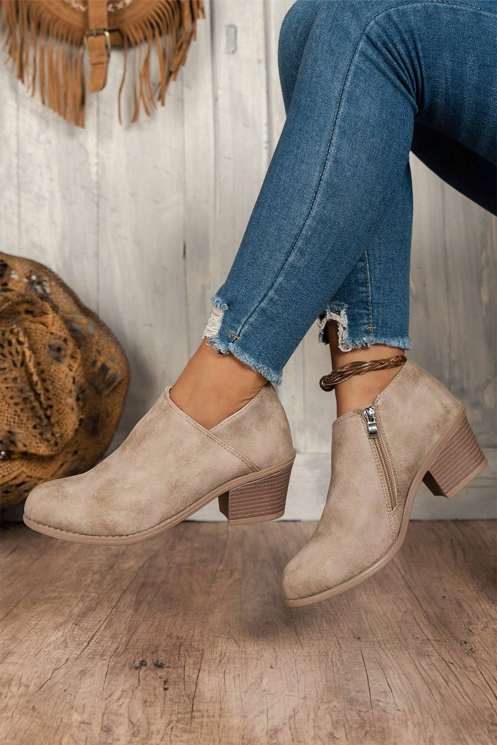 Luna Tulip Ankle Boots