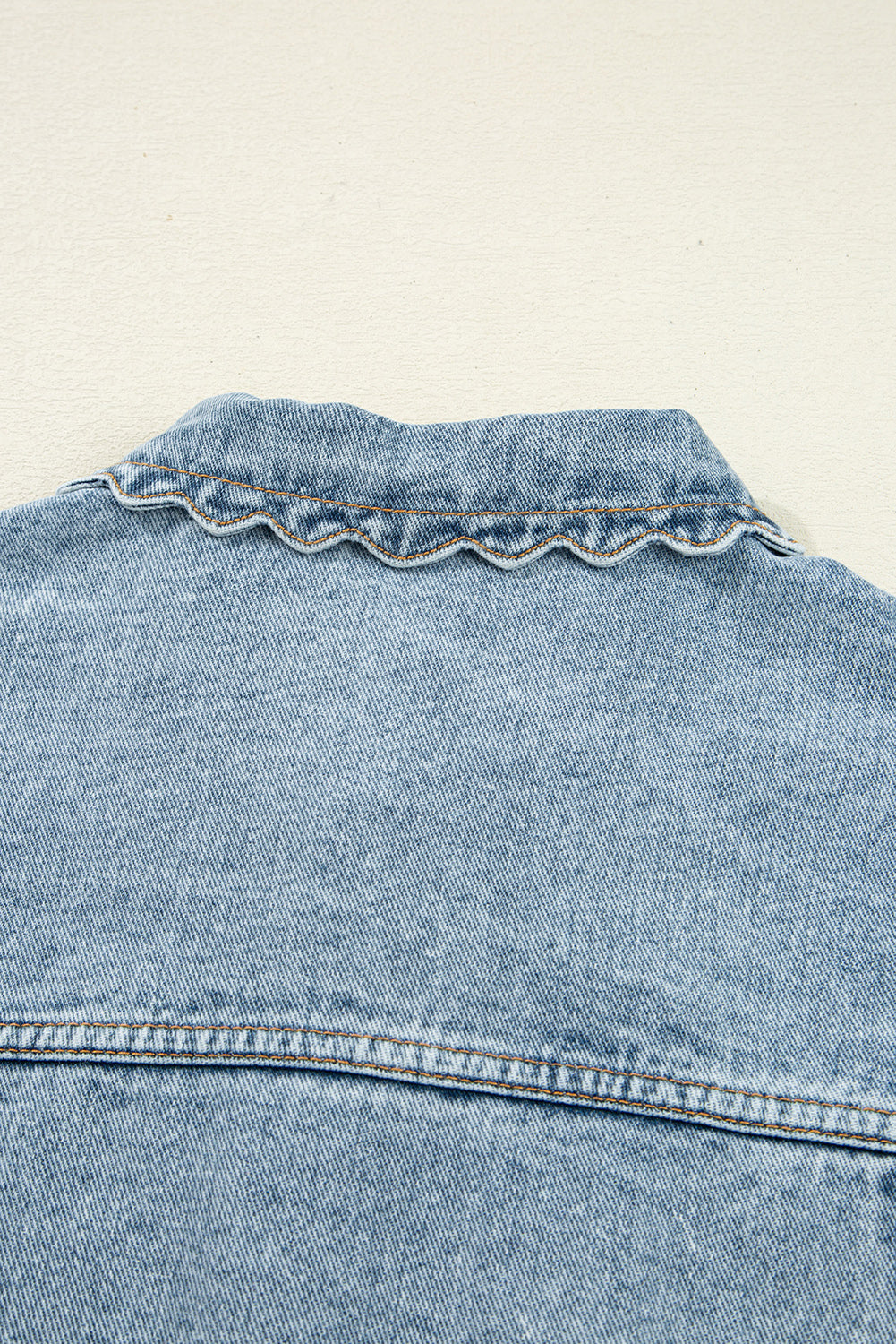 Myosotis Scallop Denim Jacket