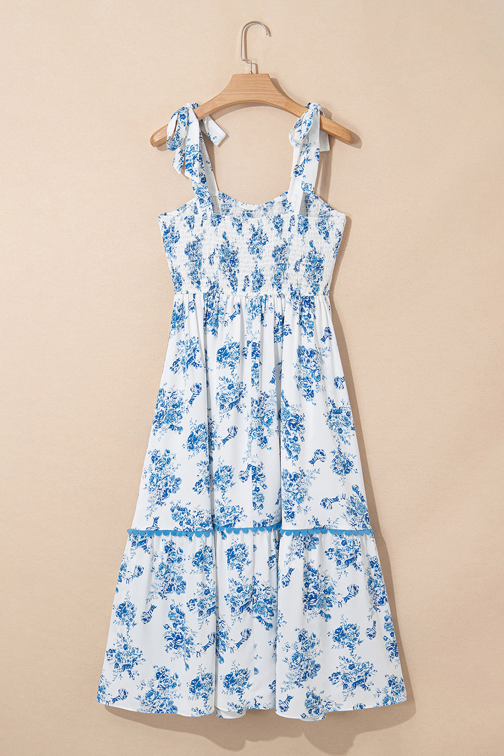 Azure Bloom Maxi Dress