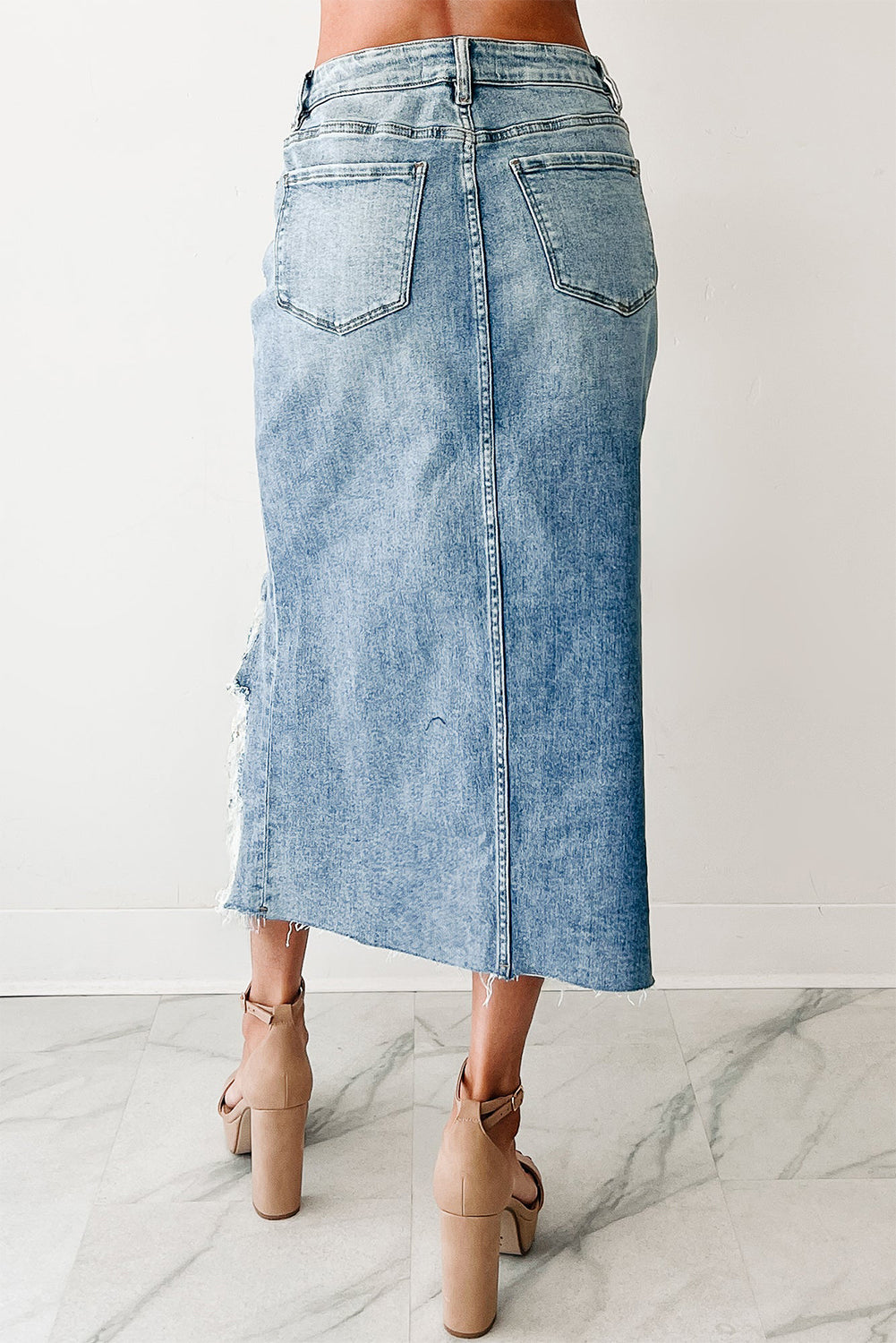 Sahara Bloom Denim Skirt