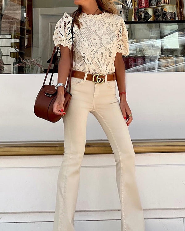 Maple Crochet Lace Blouse