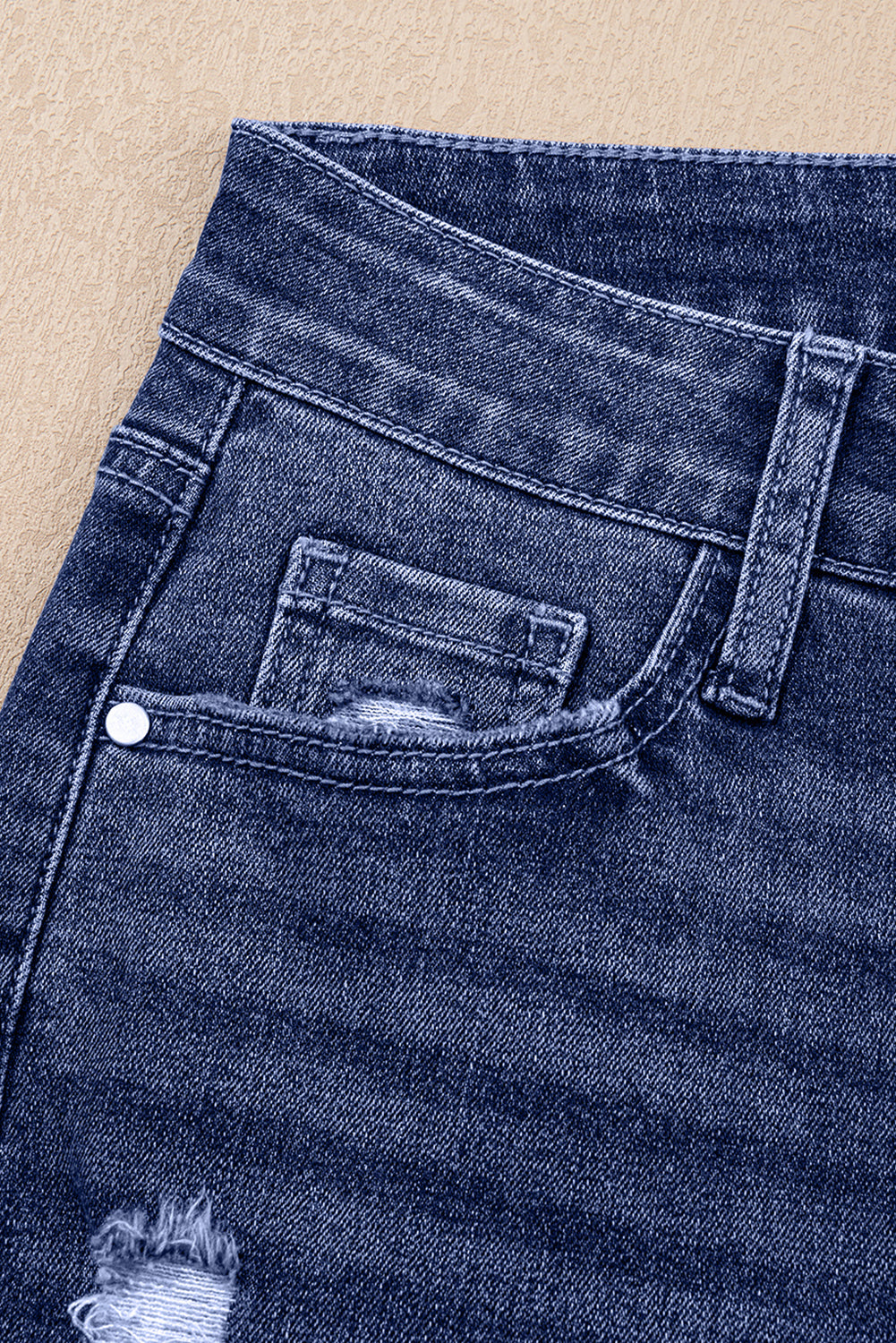 Teal Ridge Cuff Jeans