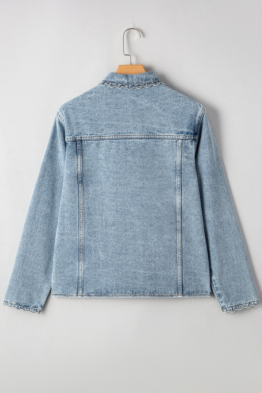 Myosotis Scallop Denim Jacket
