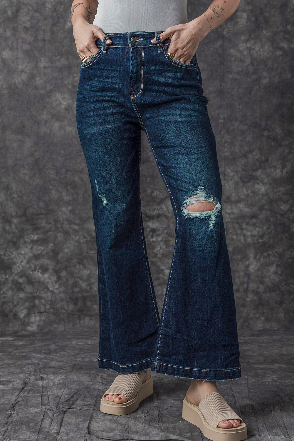 Real Teal Revival Flares