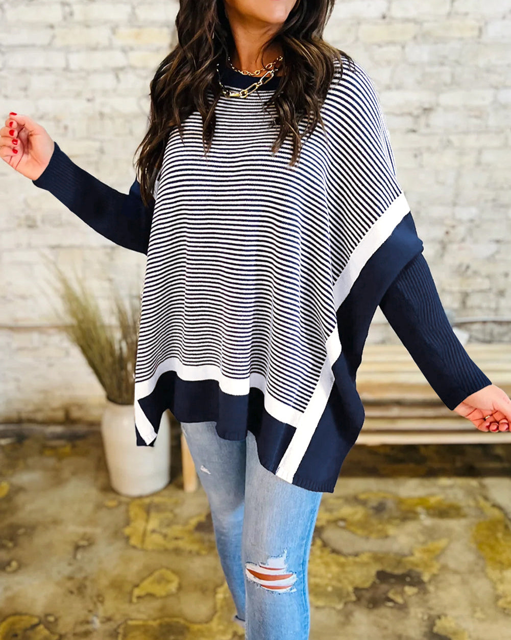 Ocean Mosaic Tunic Sweater