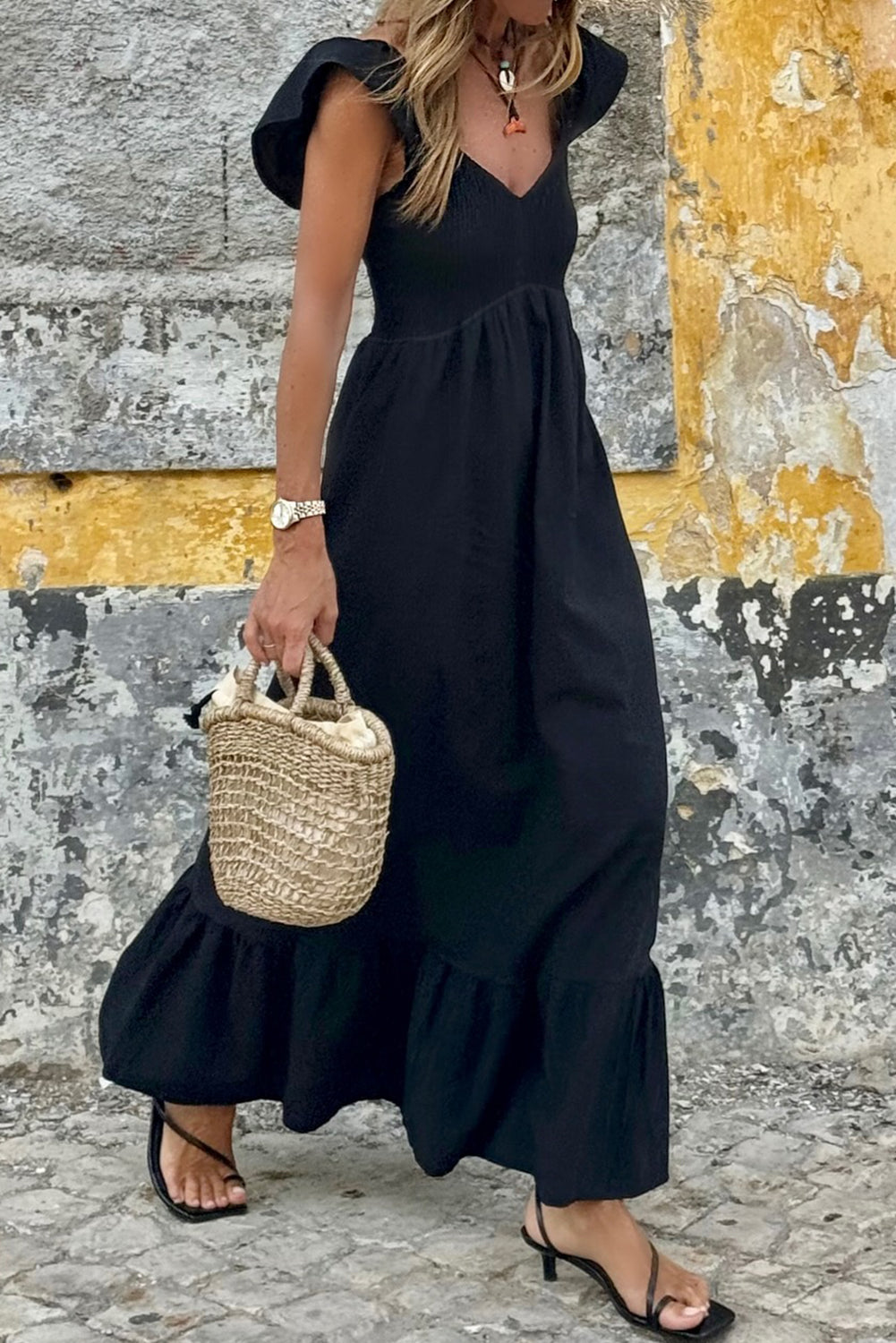 Evelina Ruffle Dress
