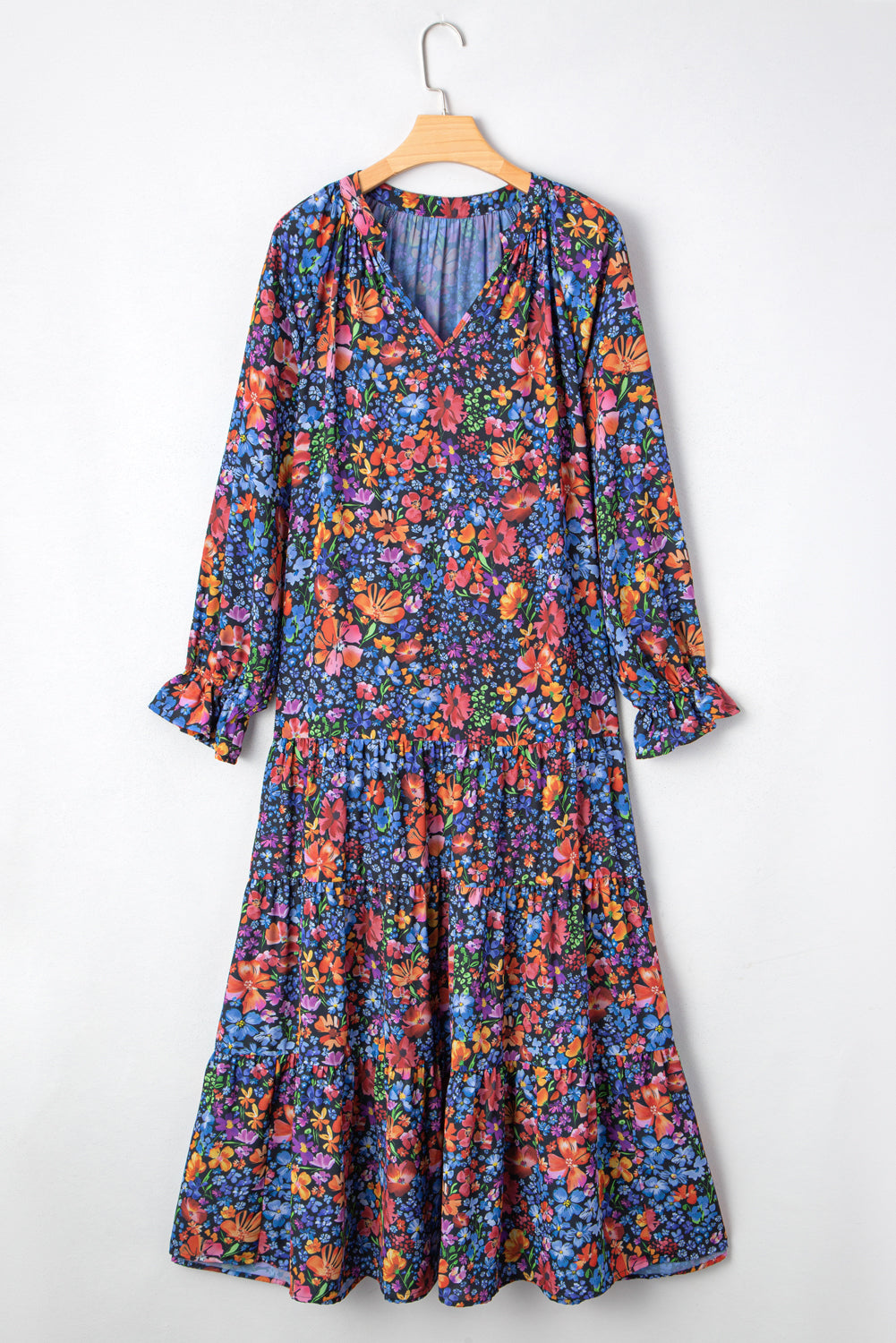 Autumn Bloom Maxi Dress