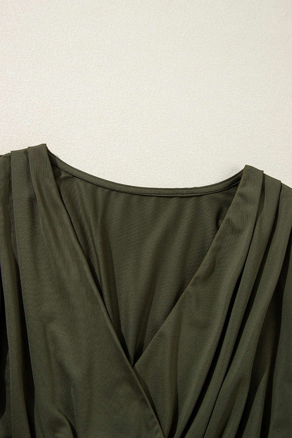 Olive Drape Bodysuit