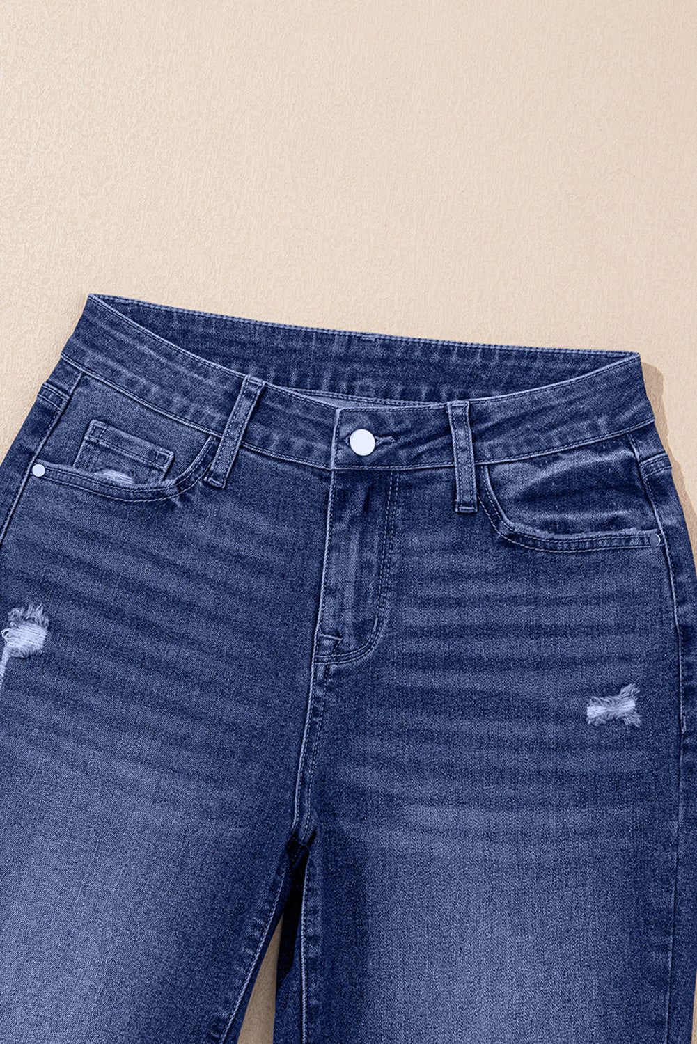 Teal Ridge Cuff Jeans