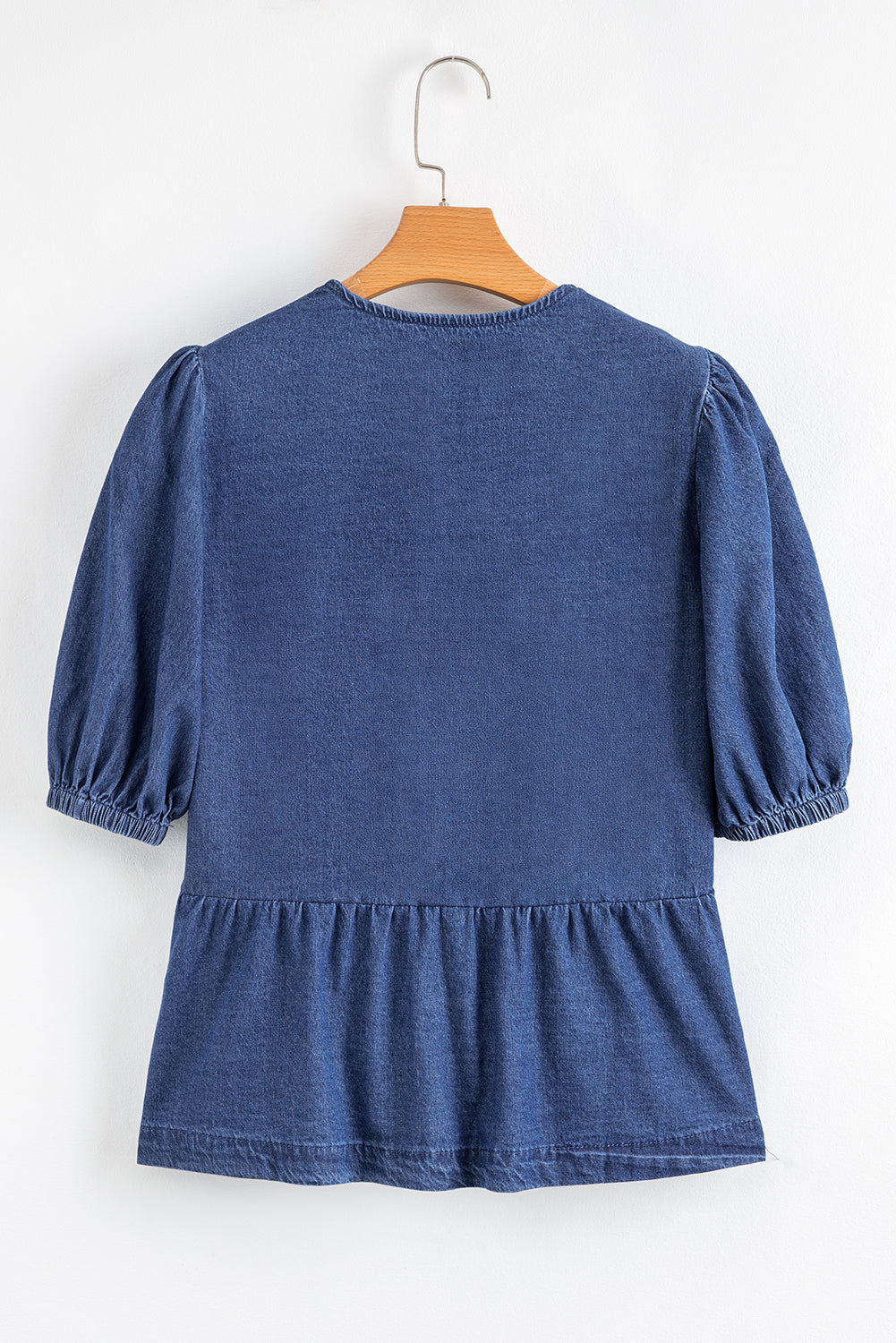 Indigo Flare Denim Top