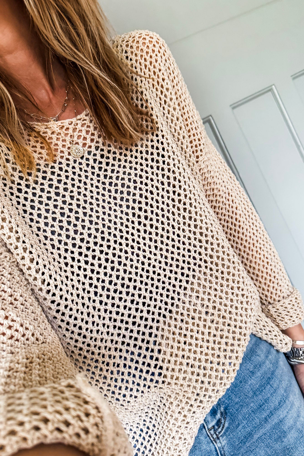 Saffron Breeze Crochet Top