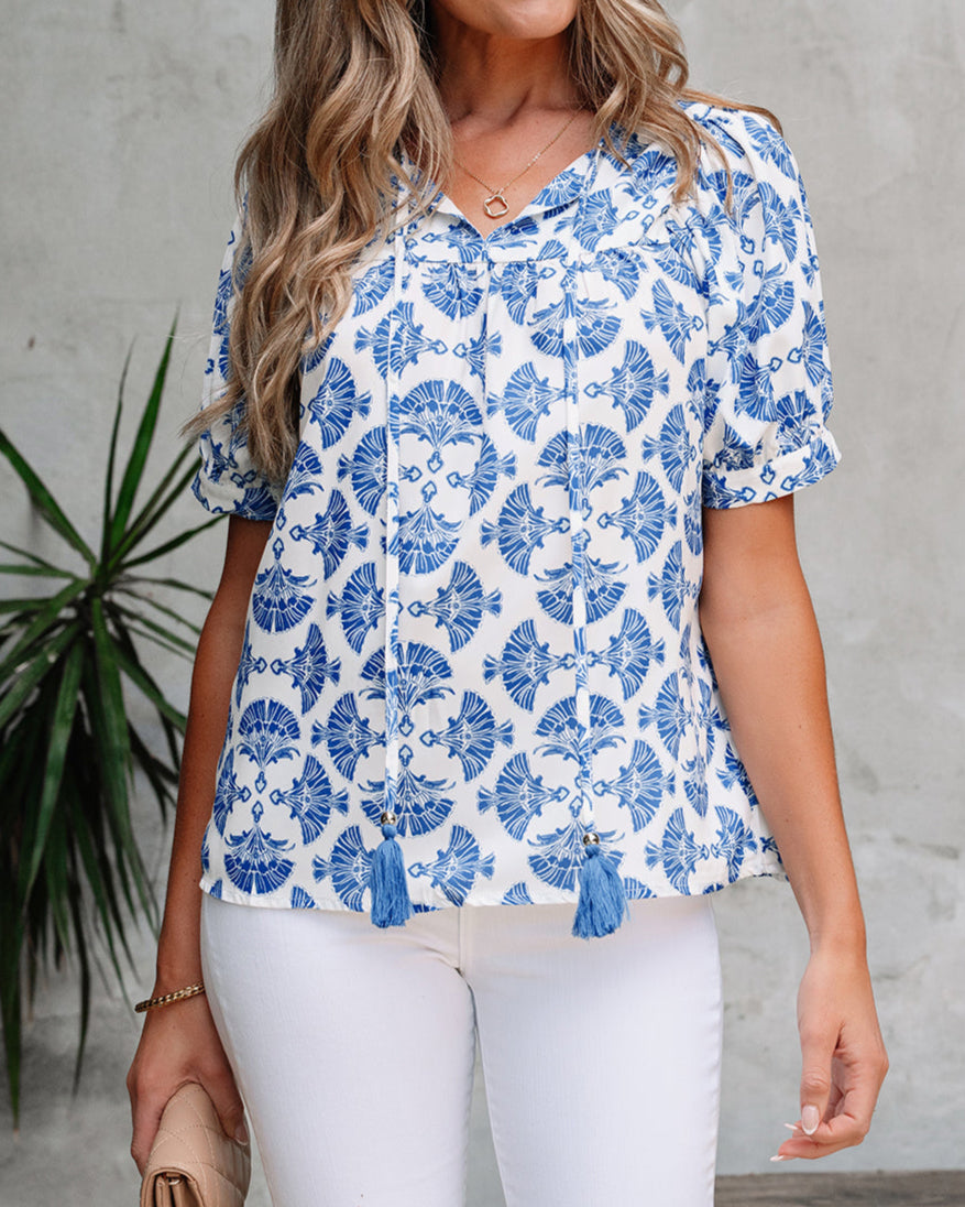 Solana Tassel Blouse