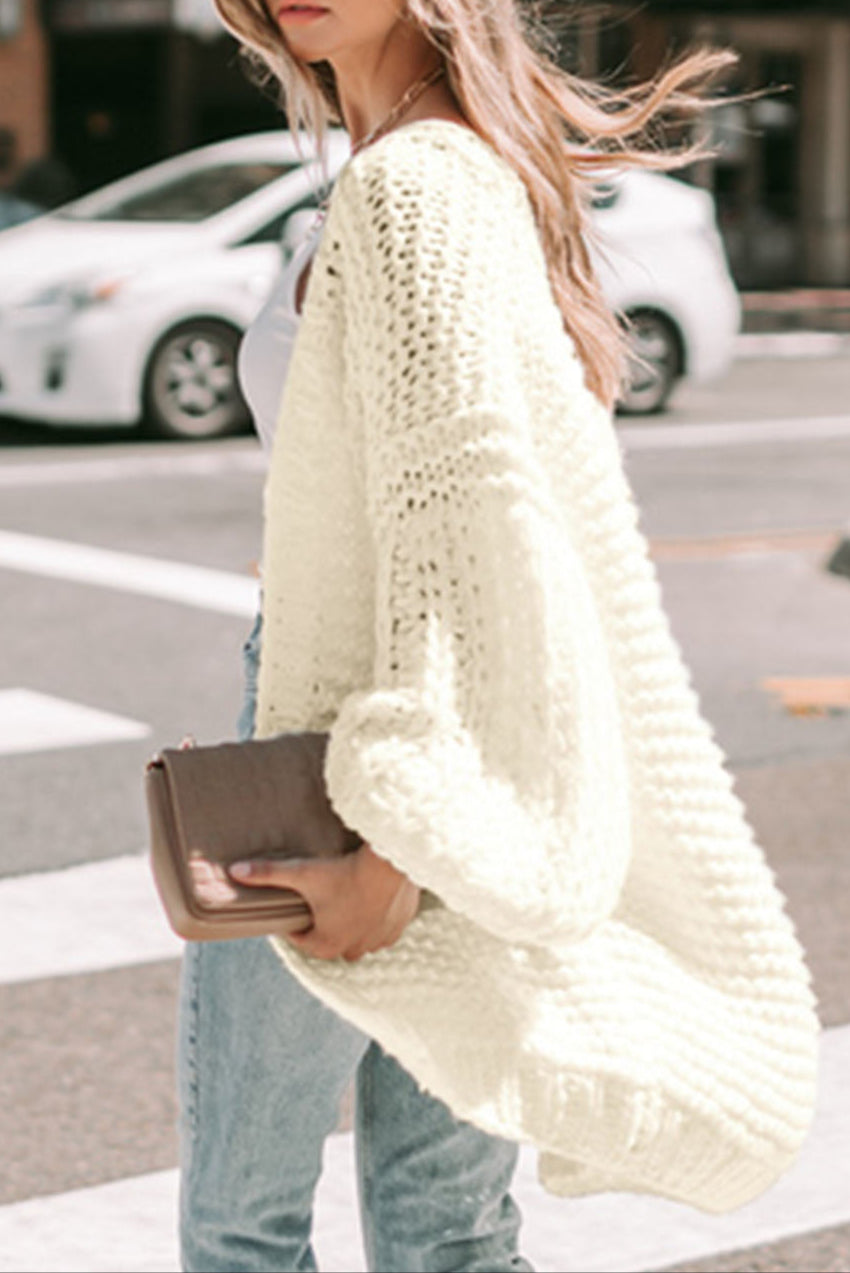 Aurora Puff Knit Cardigan