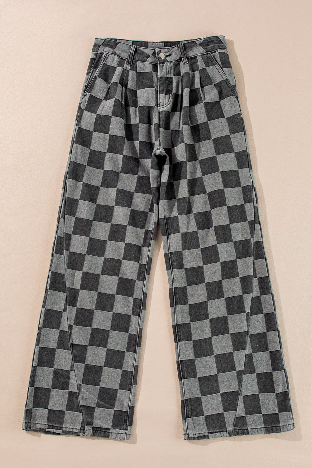 Checkmate Wide Leg Jeans