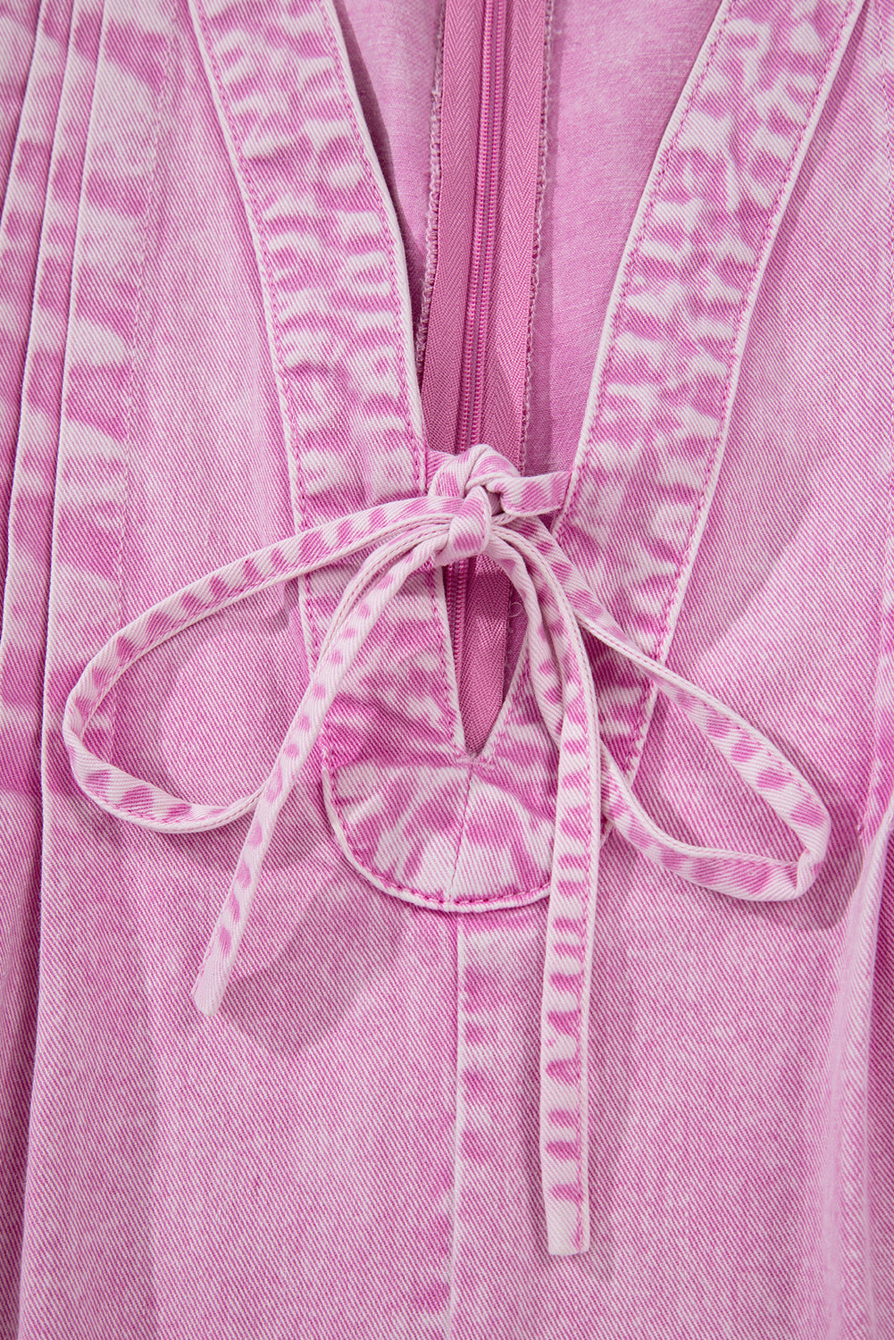 Bonbon Washed Denim Romper