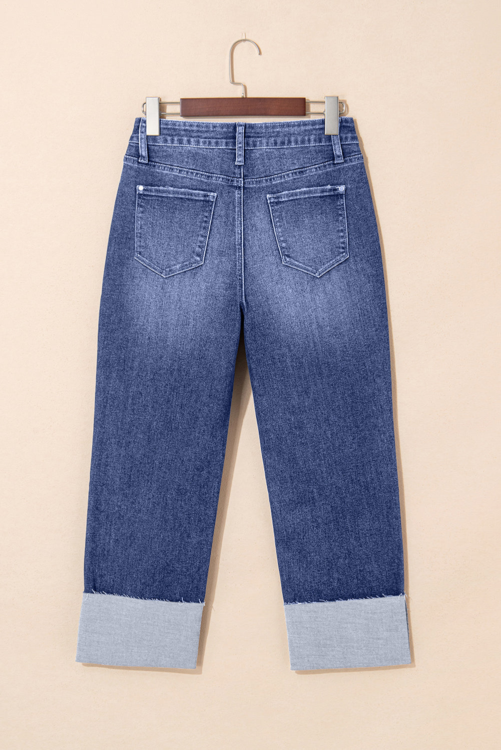 Teal Ridge Cuff Jeans
