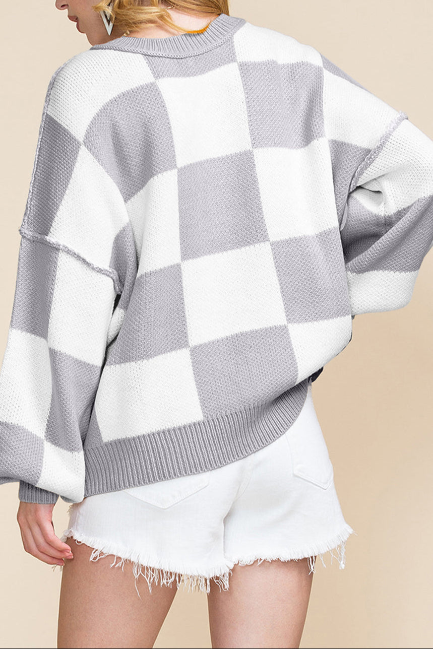 Ophelia Check Sweater