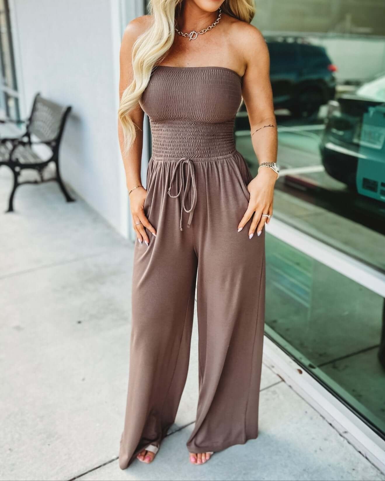 Samira Smocked Jumpsuit